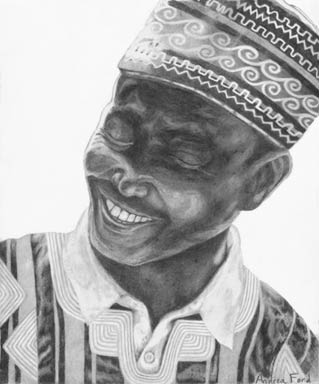 Malidoma Graphite Pencil Portrait