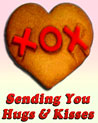 Sending You Hugs & Kisses Valentine Ecard