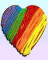Rainbow Love Cookie