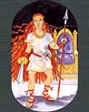 Free  Priestess of Swords tarot Ecard