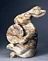 Free Rabbit Sculpture Ecard