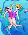 Kneed You free Lesbian Mermaid Ecard