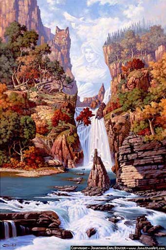 Goddess Art Phantom of the Falls