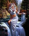 Cascade Free Goddess Art Ecard