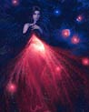 Cloak of the Maternal Sky Free Goddess Art Ecard