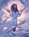 Luminous Wind Free Goddess Art Ecard