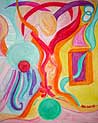 Colorful Woman Free Art Ecard