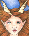 Free Lil Satyr Girl Ecard