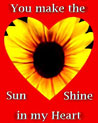 Sun shine in my heart Valentine Ecard