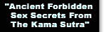 Kama Sutra Sex Secrets