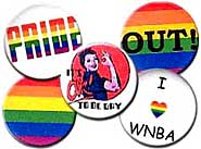 Lesbian and Bi Pride Buttons