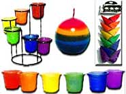 Lesbian and Bi Pride Candles